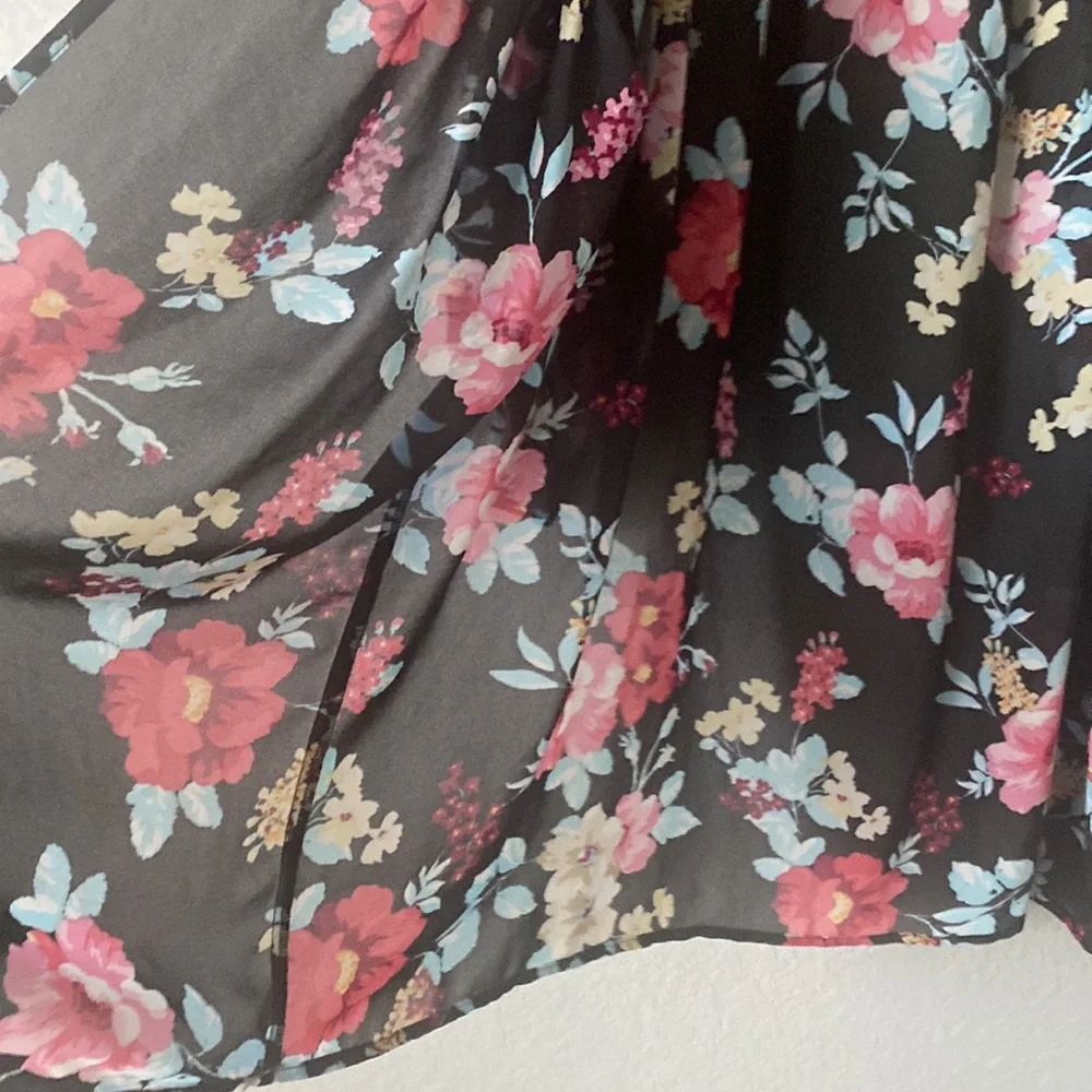 Torrid flora sheer open cardigan